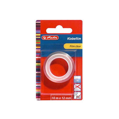 herlitz Klebeband transparent, Klebefilm Standardmaß 10 m x 12 mm, 1 Stück herlitz Klebeband transparent, Klebefilm Standardmaß 10 m x 12 mm, 1 Stück von Herlitz