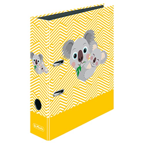 herlitz Ordner maX.file A4, 8cm, Motiv: Cute Animals Koala, 1 Stück von Herlitz