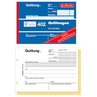 herlitz Quittung, MwSt. separat ausgewiesen Formularbücher, 4 St. von Herlitz