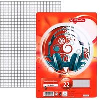herlitz Ringbucheinlagen A4 kariert, 50 Blätter von Herlitz