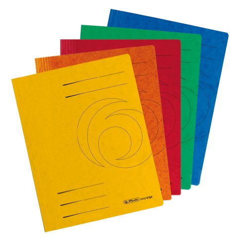 herlitz Schnellhefter easyorga, A4, Colorspankarton, gelb von Herlitz