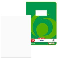 herlitz Schulhefte x.book Lineatur 20 blanko A4 ohne Rand, 16 Blatt, 1 St. von Herlitz