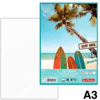 herlitz Zeichenblock DIN A3 100 g/qm, 20 Blatt, 1 Block von Herlitz