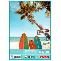 herlitz Zeichenblock DIN A4 100 g/qm, 20 Blatt, 1 Block von Herlitz