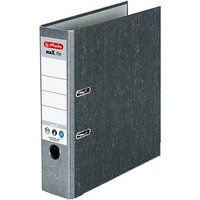 herlitz maX.file nature Ordner grau marmoriert Karton 8,0 cm DIN A4 von Herlitz