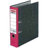 herlitz maX.file nature Ordner rot marmoriert Karton 8,0 cm DIN A4 von Herlitz