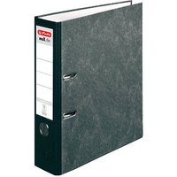 herlitz maX.file nature Wolkenmarmor-Papier Ordner schwarz marmoriert Karton 8,0 cm DIN A4, 1 St. von Herlitz
