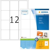 1.200 HERMA Etiketten 4266 weiß 63,5 x 72,0 mm von Herma