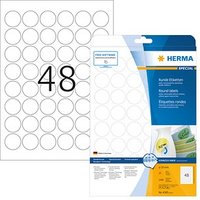 1.200 HERMA Etiketten 4387 weiß 30,0 x 30,0 mm von Herma