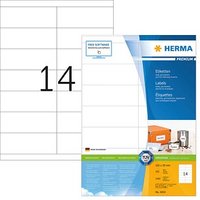 1.400 HERMA Etiketten 4654 weiß 105,0 x 39,0 mm von Herma