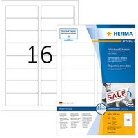1.600 HERMA Etiketten 10303 weiß 88,9 x 33,8 mm von Herma