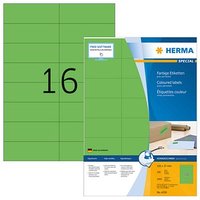 1.600 HERMA Etiketten 4259 grün 105,0 x 37,0 mm von Herma