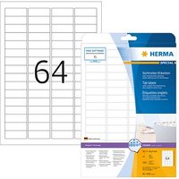 1.600 HERMA Sichtreiter-Etiketten 4201 weiß 45,7 x 16,9 mm von Herma