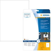 10 HERMA Folien-Kraftklebe-Etiketten 9500 weiß 210,0 x 297,0 mm von Herma