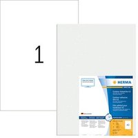 10 HERMA Folien-Kraftklebe-Etiketten 9542 weiß 420,0 x 297,0 mm 10 HERMA Folien-Kraftklebe-Etiketten 9542 weiß 420,0 x 297,0 mm von Herma
