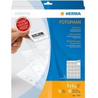 10 HERMA Fotosichthüllen Fotophan 5x5 cm glasklar glatt 10 HERMA Fotosichthüllen Fotophan 5x5 cm glasklar glatt von Herma