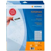 10 HERMA Fotosichthüllen Fotophan 5x5 cm transparent genarbt 10 HERMA Fotosichthüllen Fotophan 5x5 cm transparent genarbt von Herma