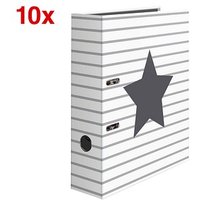 10 HERMA Stars Motivordner weiß Liniert mit Stern 7,0 cm DIN A4 10 HERMA Stars Motivordner weiß Liniert mit Stern 7,0 cm DIN A4 von Herma