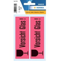 10 HERMA Warnetiketten 5739 rot »Vorsicht Glas!« 39,0 x 118,0 mm 10 HERMA Warnetiketten 5739 rot »Vorsicht Glas!« 39,0 x 118,0 mm von Herma