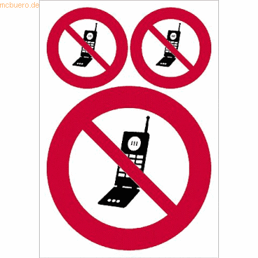 10 x HERMA Hinweisetiketten 'Kein Handy' wetterfest VE=1 Blatt 10 x HERMA Hinweisetiketten 'Kein Handy' wetterfest VE=1 Blatt von Herma