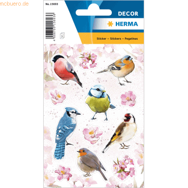 10 x HERMA Papiersticker bunte Heimatvögel 10 x HERMA Papiersticker bunte Heimatvögel von Herma