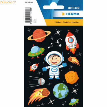 10 x HERMA Schmucketikett Decor Der kleine Astronaut 1 Blatt 10 x HERMA Schmucketikett Decor Der kleine Astronaut 1 Blatt von Herma