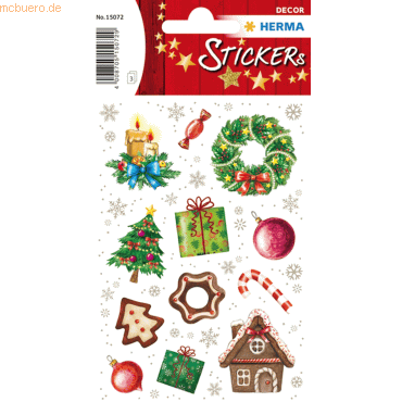 10 x HERMA Schmucketikett Decor Weihnachtszeit 3 Blatt 10 x HERMA Schmucketikett Decor Weihnachtszeit 3 Blatt von Herma