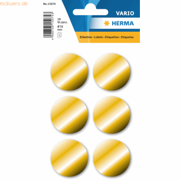 10 x HERMA Schmucketikett Goldetikett 32 mm 3 Blatt 10 x HERMA Schmucketikett Goldetikett 32 mm 3 Blatt von Herma