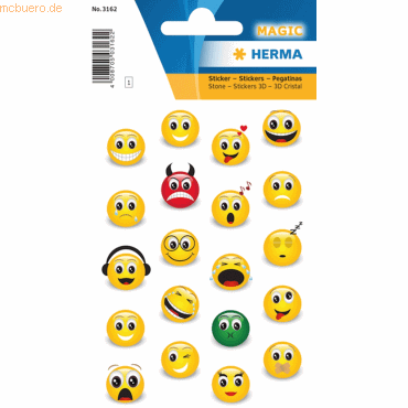10 x HERMA Schmucketikett Magic Emojis Emojis 1 Blatt 10 x HERMA Schmucketikett Magic Emojis Emojis 1 Blatt von Herma