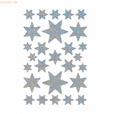 10 x HERMA Schmucketikett Sterne Papier beglimmert VE=1 Blatt 10 x HERMA Schmucketikett Sterne Papier beglimmert VE=1 Blatt von Herma