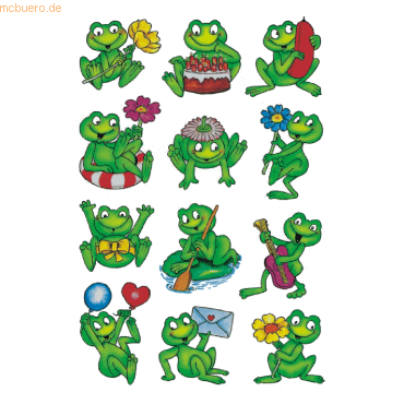 10 x HERMA Schmucketiketten Decor Frösche VE=3 Blatt 10 x HERMA Schmucketiketten Decor Frösche VE=3 Blatt von Herma