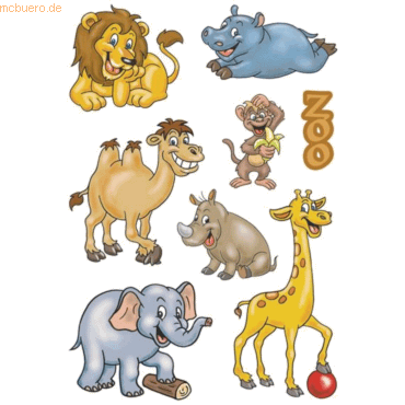 10 x HERMA Schmucketiketten Decor Zootiere VE=3 Blatt 10 x HERMA Schmucketiketten Decor Zootiere VE=3 Blatt von Herma