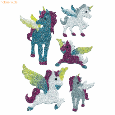 10 x HERMA Schmucketiketten Magic Einhörner Diamond glittery VE=1 Blat 10 x HERMA Schmucketiketten Magic Einhörner Diamond glittery VE=1 Blat von Herma