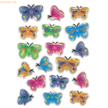 10 x HERMA Schmucketiketten Magic Schmetterlinge Stone VE=1 Blatt von Herma