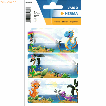 10 x HERMA Schuletiketten Dinos 10 x HERMA Schuletiketten Dinos von Herma
