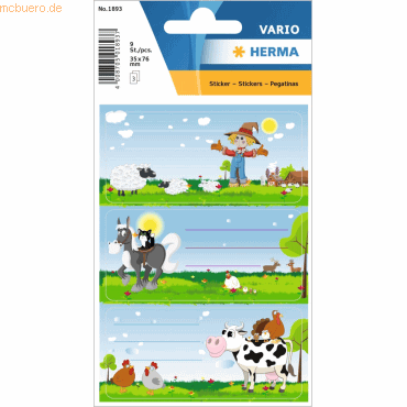 10 x HERMA Schuletiketten Kleine Farm 10 x HERMA Schuletiketten Kleine Farm von Herma
