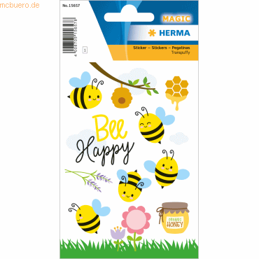10 x HERMA Sticker Cute Bees 1 Blatt von Herma