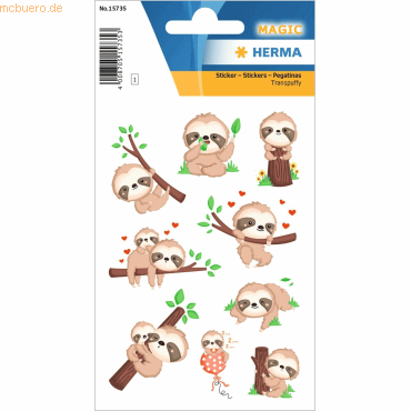 10 x HERMA Sticker Das kleine Faultier 10 x HERMA Sticker Das kleine Faultier von Herma