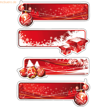 10 x HERMA Sticker Decor Geschenketiketten Rot Beglimmert VE=2 Blatt 10 x HERMA Sticker Decor Geschenketiketten Rot Beglimmert VE=2 Blatt von Herma