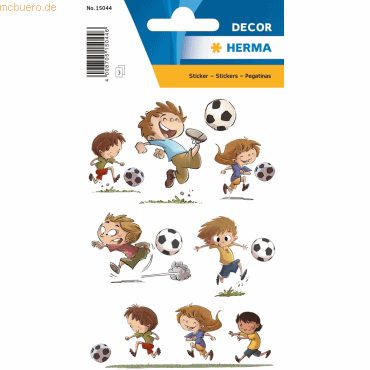 10 x HERMA Sticker Dekor Fußballfreunde VE=3 Blatt von Herma