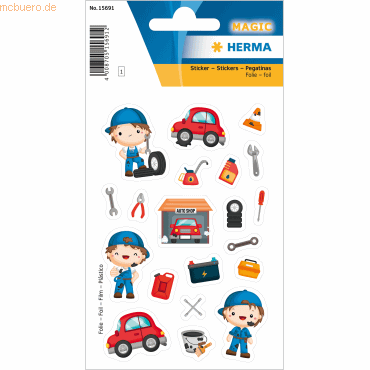 10 x HERMA Sticker Der kleine Mechaniker 10 x HERMA Sticker Der kleine Mechaniker von Herma