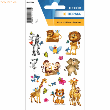 10 x HERMA Sticker Dschungel 3 Blatt 10 x HERMA Sticker Dschungel 3 Blatt von Herma
