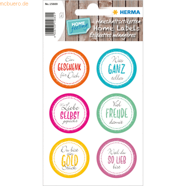 10 x HERMA Sticker Home -Viel Freude damit- beglimmert 10 x HERMA Sticker Home -Viel Freude damit- beglimmert von Herma