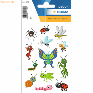 10 x HERMA Sticker Kleine Krabbeltiere 10 x HERMA Sticker Kleine Krabbeltiere von Herma