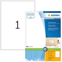 100 HERMA Adressetiketten 4252 weiß 199,6 x 289,1 mm von Herma