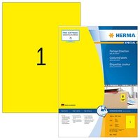 100 HERMA Etiketten 4401 gelb 210,0 x 297,0 mm von Herma