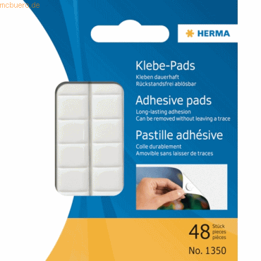 12 x Herma Klebepads weiß VE=15 Stück 12 x Herma Klebepads weiß VE=15 Stück von Herma