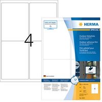 160 HERMA Folien-Kraftklebe-Etiketten 9539 weiß 99,1 x 139,0 mm von Herma