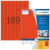 18.900 HERMA Etiketten 4238 rot 25,4 x 10,0 mm 18.900 HERMA Etiketten 4238 rot 25,4 x 10,0 mm von Herma