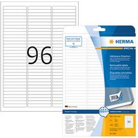 2.400 HERMA Etiketten 4202 weiß 63,5 x 8,5 mm von Herma